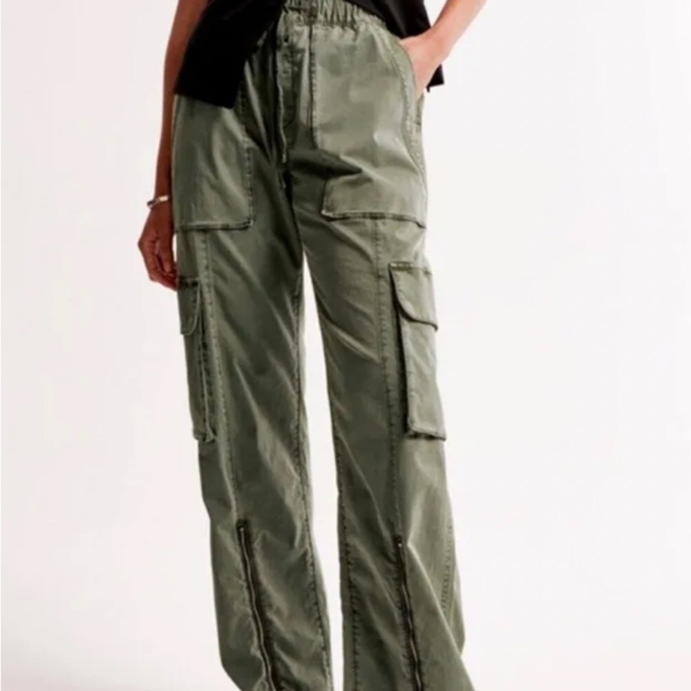 Olive Cargo Pants for Women